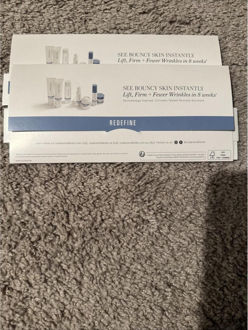 AUTHENTIC NEW R+F REDEFINE REGIMEN~ 2  SAMPLE PACK! [COPY]